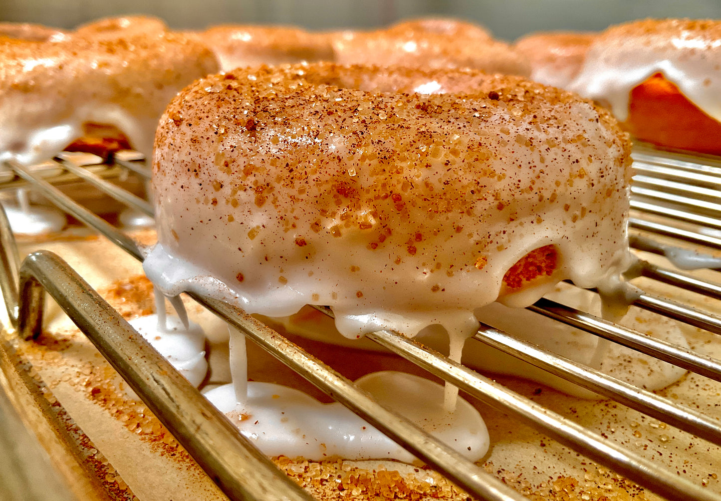Glazed Cinnamon Sugar Donuts