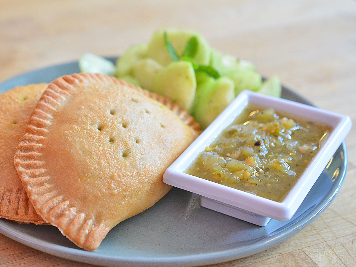 gluten-free empanada plate