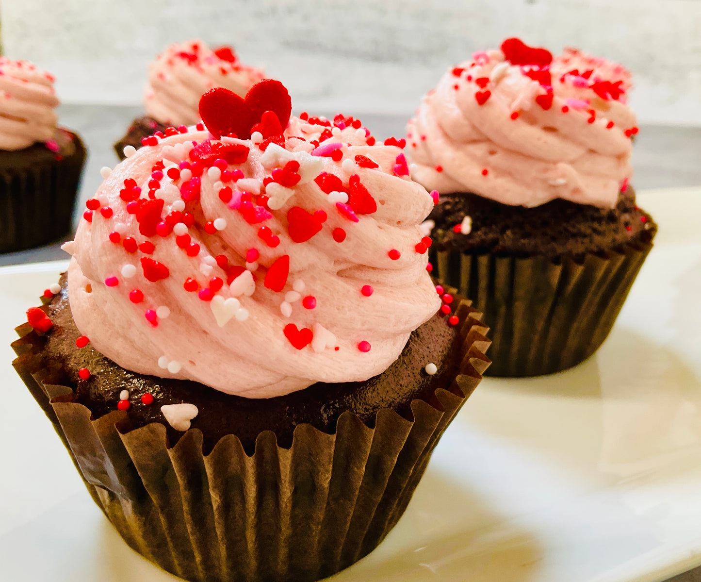 Strawberry Chocolate Cupcakes