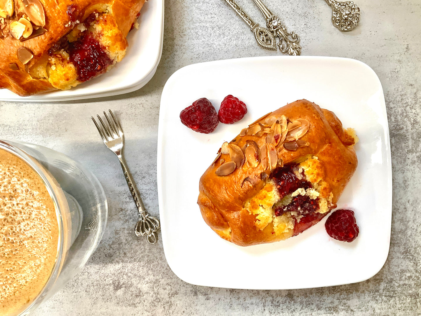 Raspberry Almond Croissant