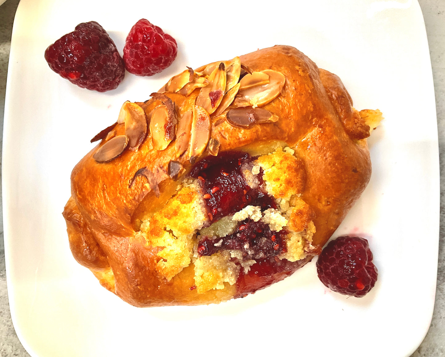Raspberry Almond Croissant